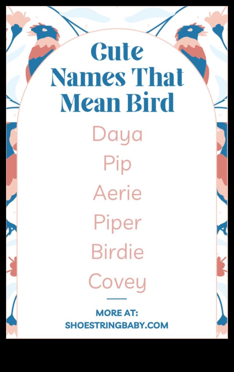 Chirpy Charms: Nume de bebeluși inspirate de păsări pentru micile tweets