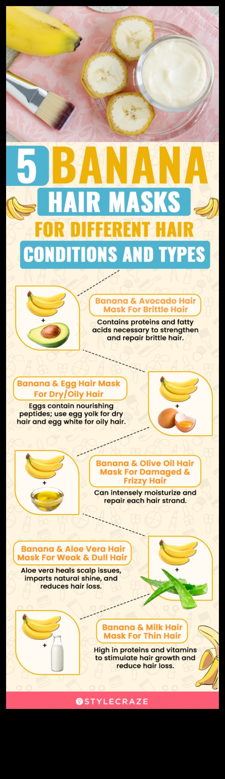 Meșteșuguri de bricolaj pentru măști de păr DIY: hrănește-ți pletele