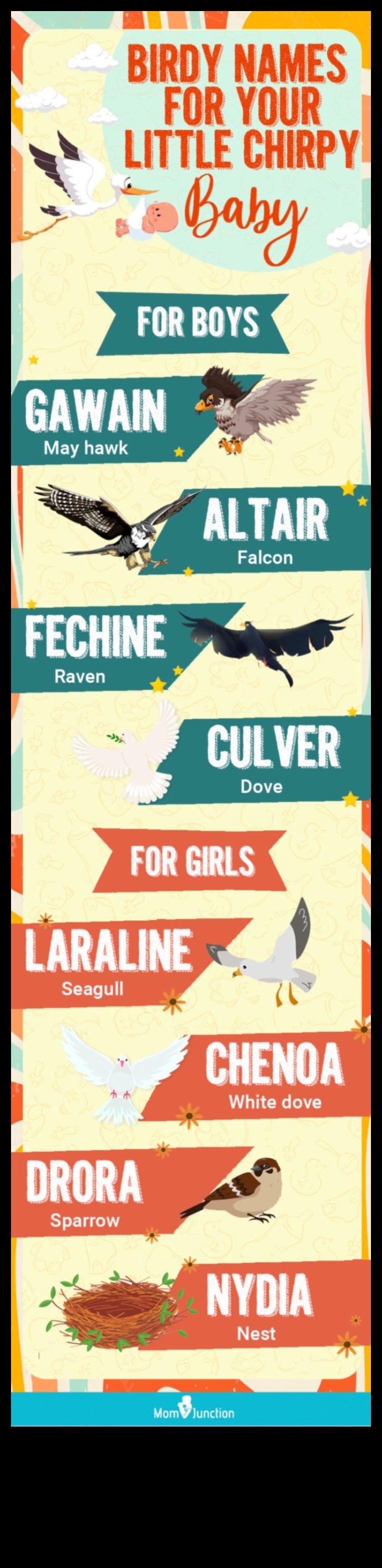 Chirpy Charms: Nume de bebeluși inspirate de păsări pentru micile tweets