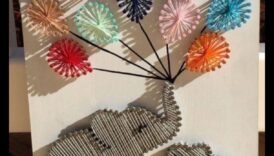 String Art O meșteșug creativă și educațională catre copii 5 Artă bricolaj pentru copii: crearea de modele geometrice cu șiruri colorate