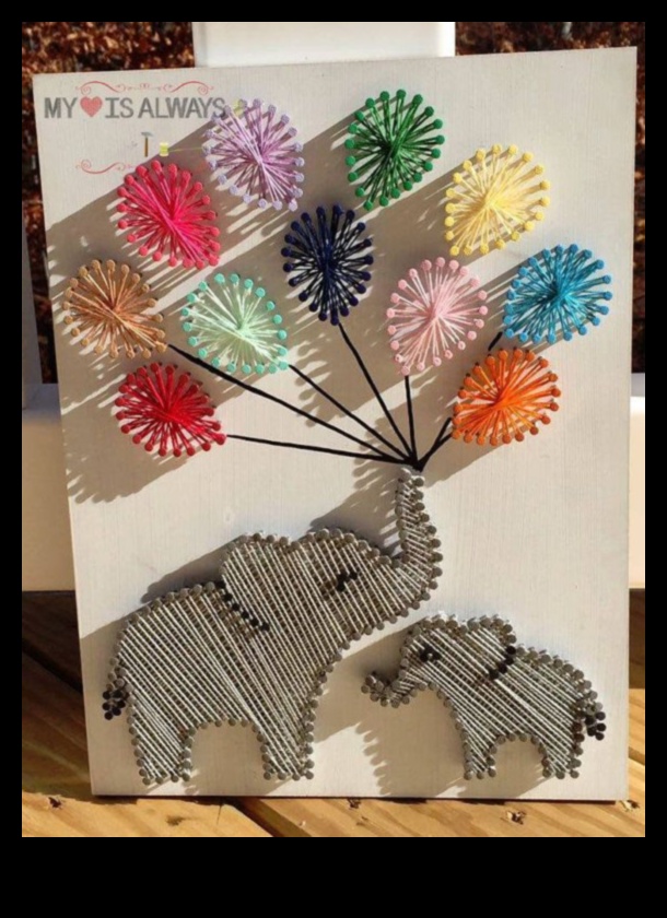 Artă bricolaj pentru copii: crearea de modele geometrice cu șiruri colorate